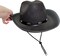 4E's Novelty 4 Pack Black Cowboy Hat Party Pack (Kid Size) - Felt Cowgirl Hats for Girls, Boys, Teens